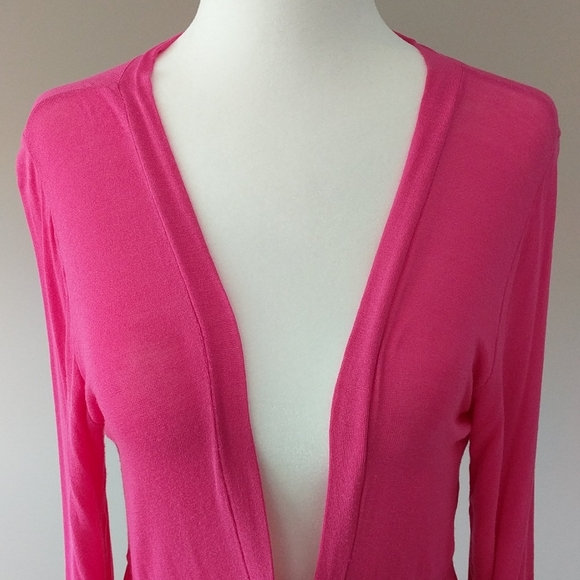 Tie Front Pink Cardigan - Picture 5 of 5